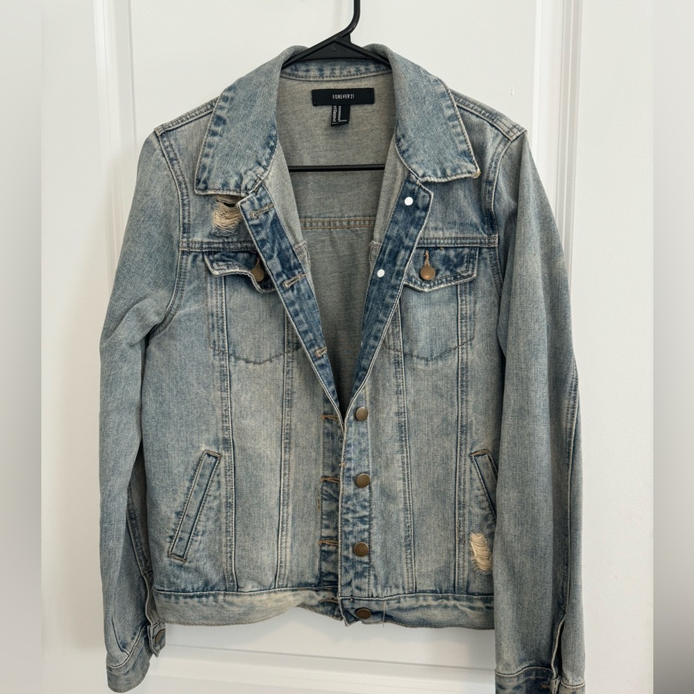 Forever 21 Denim Jacket with patch